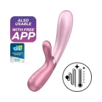 wibrator królik satisfyer hot lover ogrzewany różowy