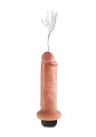  - pipedream king cock - dildo z wytryskiem + sztuczna sperma - naturalne pvc - 15cm (6