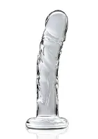  - pipedream icicles - realistyczne dildo szklane przezroczyste 19 cm