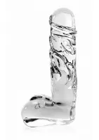  - pipedream icicles - plug dildo szklany no. 40 przezroczysty 15 cm