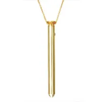 Masażer łechtaczki naszyjnik - crave vesper vibrator necklace złoto 24k