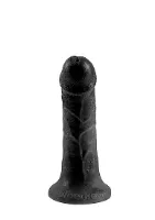 - pipedream king cock - dildo realistyczne małe miękkie czarne, pvc - 17cm (6