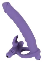 - dildo analne + pierścień wibrujący stymulacja łechtaczki