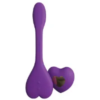 Wibrator plus stymulator zdalne sterowanie - kama sutra rhythm natya ultimate couples toys fioletowy
