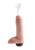  - pipedream king cock - dildo z wytryskiem + sztuczna sperma - naturalne - 20cm (8