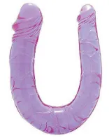 - podwójne mini dildo 30cm fiolet