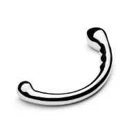 - stalowe dildo dwustronne - le wand stainless steel hoop