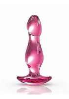  - pipedream icicles- dildo plug szklane różowe no. 73 9,2cm